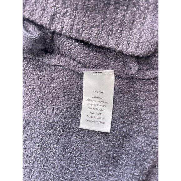 Barefoot Dreams CozyChic Lite Cardigan Plus SZ 2X Open Front Gray Pockets - Picture 6 of 10